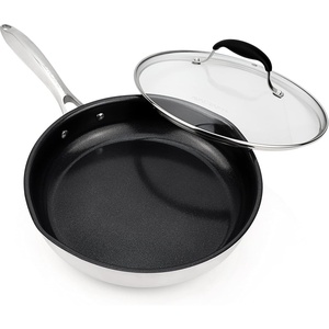 image:imageAVACRAFT Ceramic Nonstick Frying Pan with Lid Egg Pan Ceramic Nonstick Skillet 100 PFOA PTFE Toxins Free Cooking Pan Best Ceramic Pans for Cooking 10 Inch NonStick Frying Pan10 Inch NonStick Frying Pan