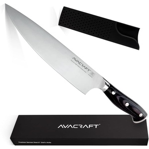 image:imageAVACRAFT Chefs Knife Kitchen Vegetable Knife Meat Knife German 14116 High Carbon Stainless Steel Ergonomic Wooden Handle Knife with Custom Storage Case 8 Chefs Knife