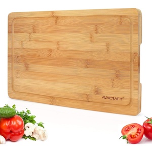 image:imageAVACRAFT Large Organic Bamboo Cutting Board Large Cutting Board for kitchen Best Chopping Board for Vegetables Meat Cheese Butcher Block Ideal Cutting Boards for Kitchen 16X10 Rectangular