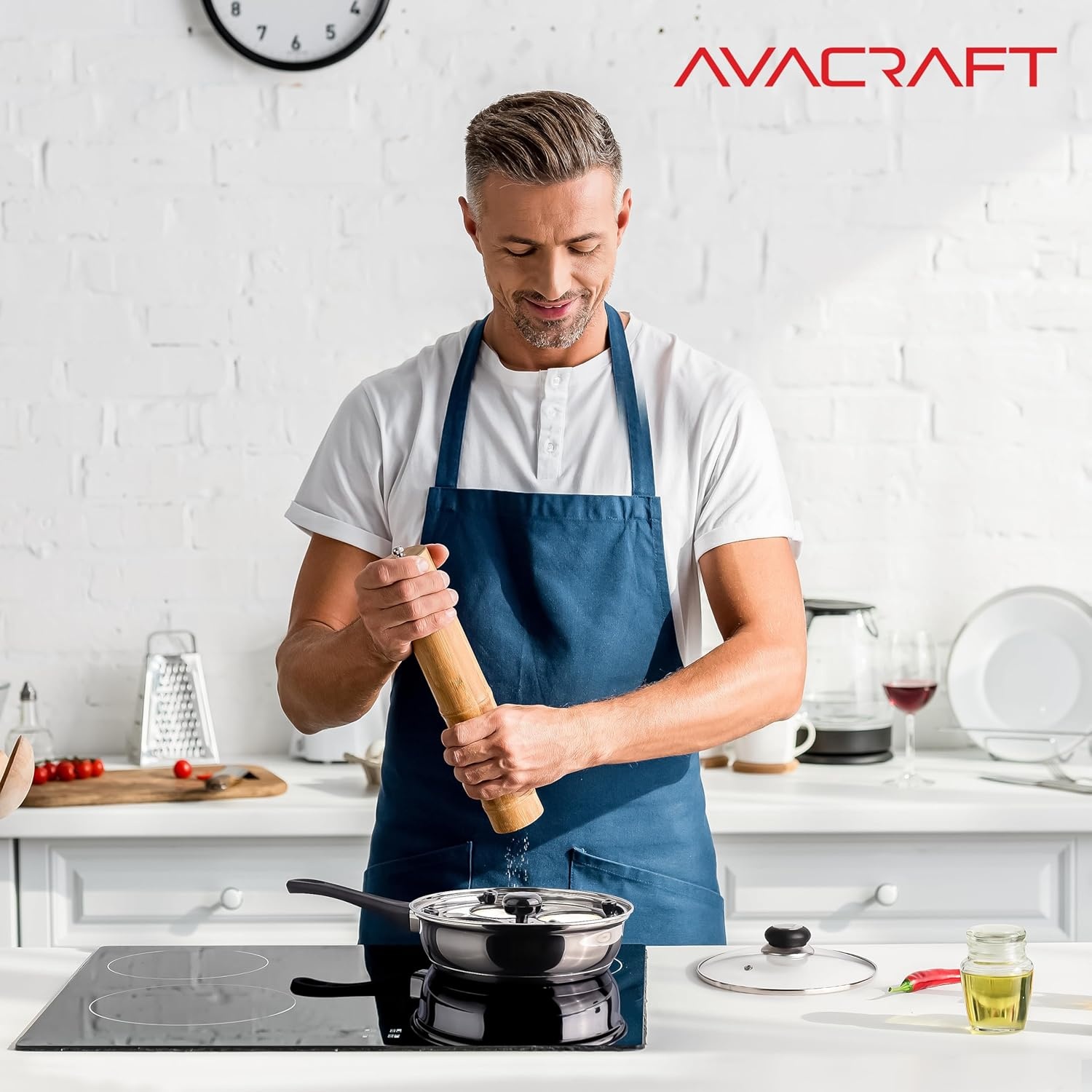 image:imageAVACRAFT Egg Poacher Stainless Steel Egg Poaching Pan Poached Eggs Cooker Food Grade PFOA free