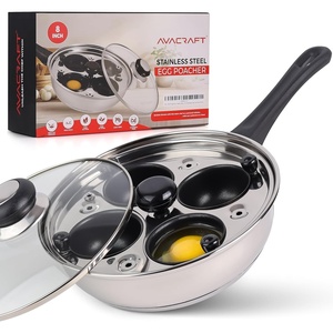 image:imageAVACRAFT Egg Poacher Stainless Steel Egg Poaching Pan Poached Eggs Cooker Food Grade PFOA free